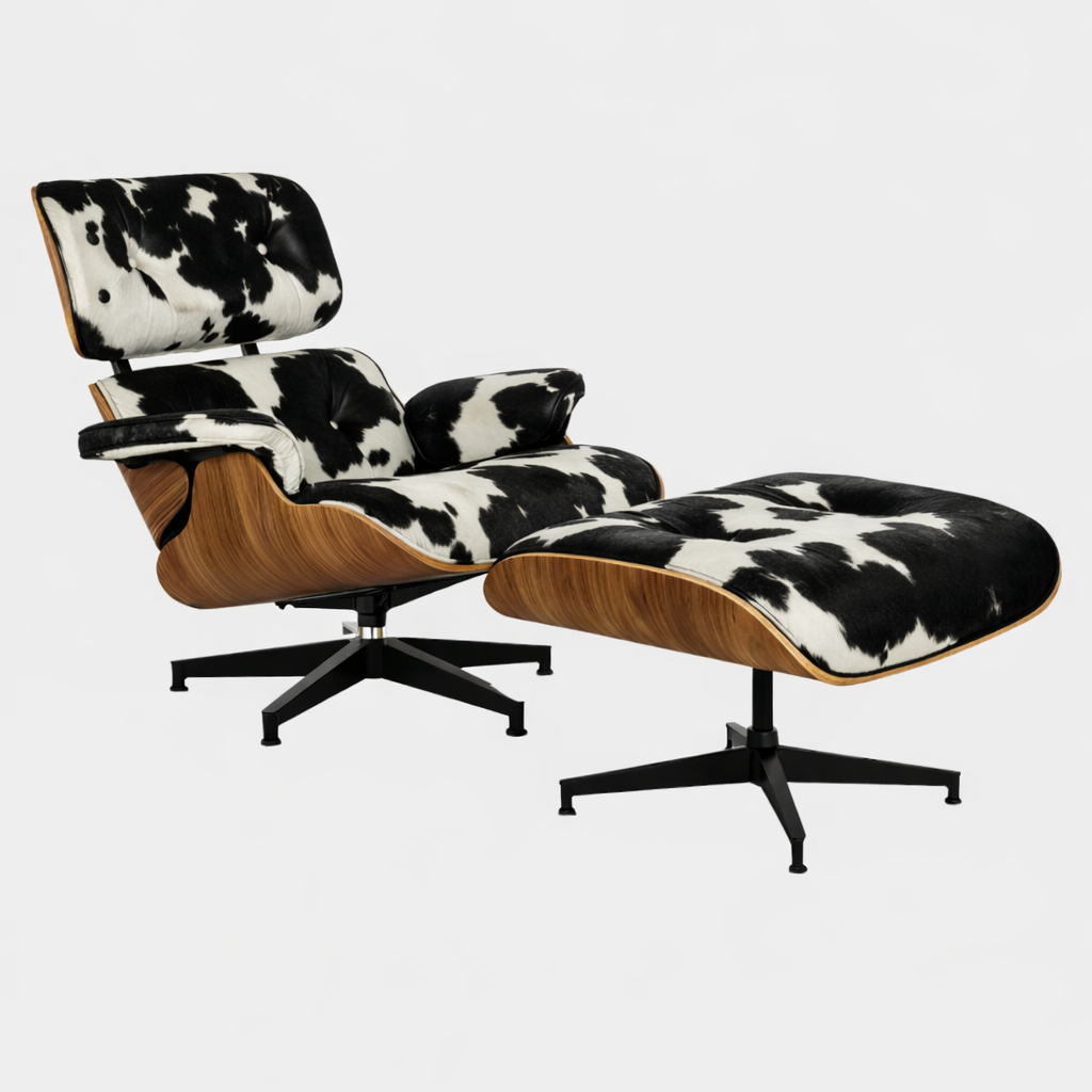 Eames Lounge Chair And Ottoman - Standard Version (Cow Hide)