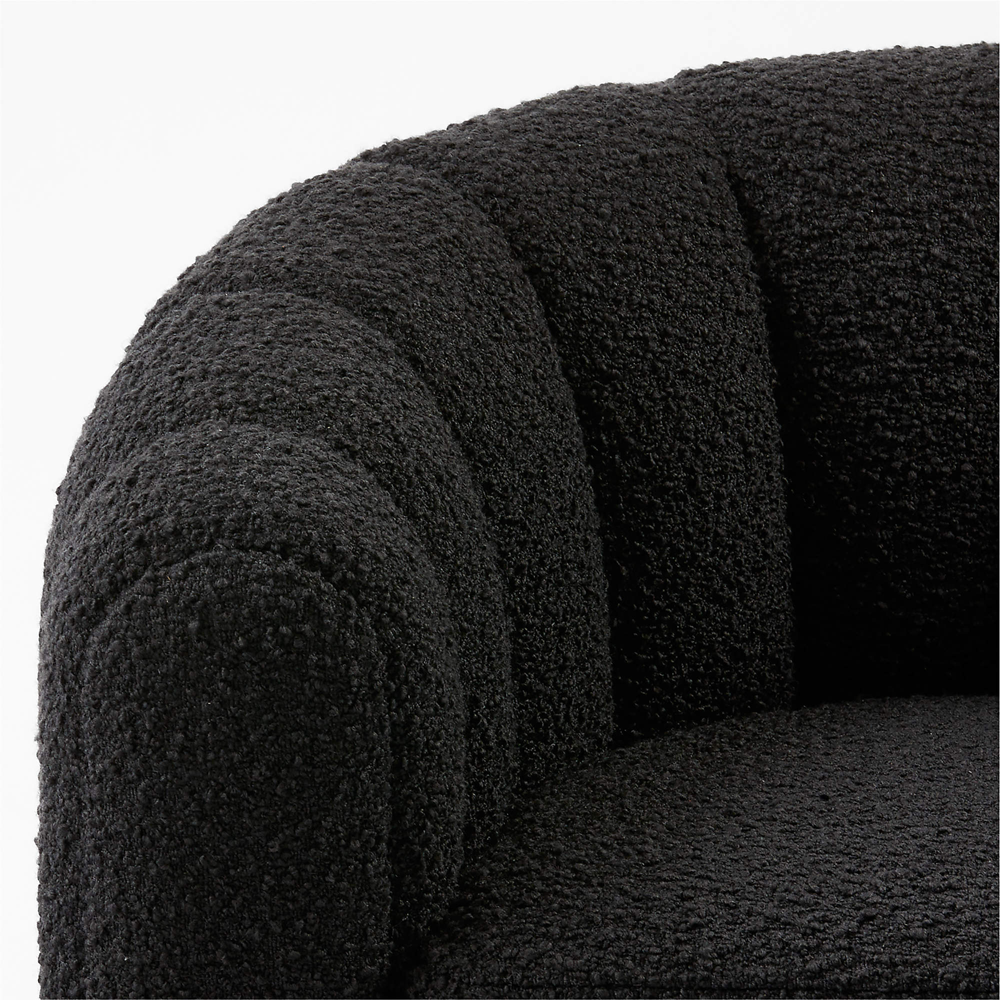 Fitz Channeled Boucle Swivel Chair