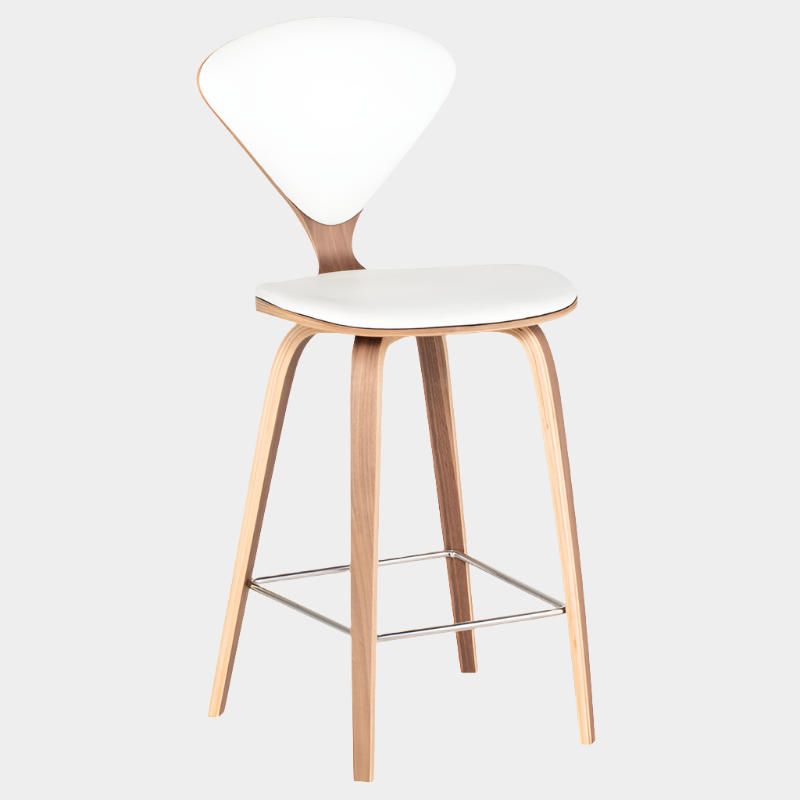 Norman Cherner PU Leather Stool