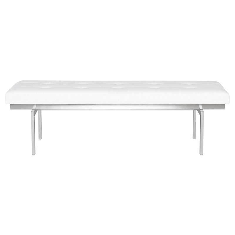 Louve Bench With Stainless Base