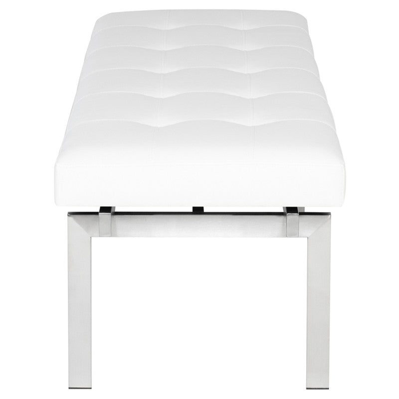 Louve Bench With Stainless Base