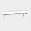 Louve Bench With Stainless Base