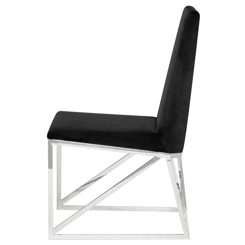 Caprice Dining Chair - Polished Stainless