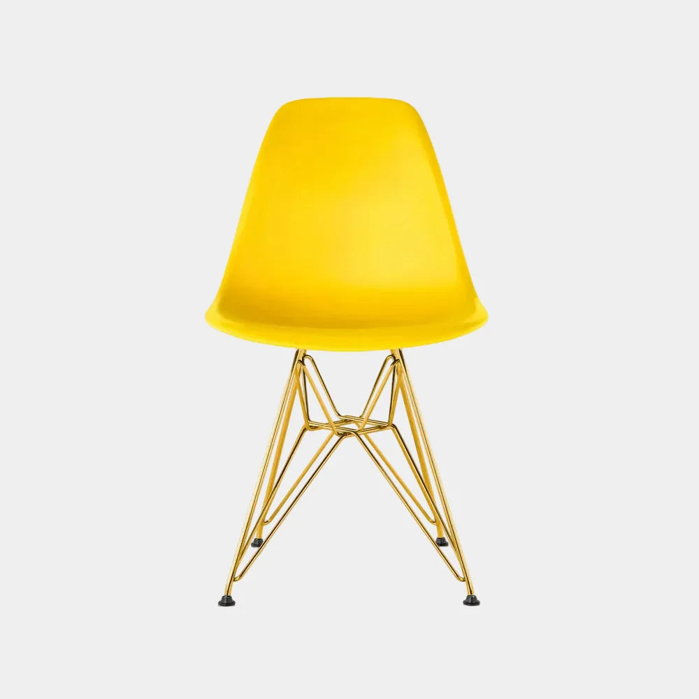Eames Eiffel Dining Chair (Gold Legs)