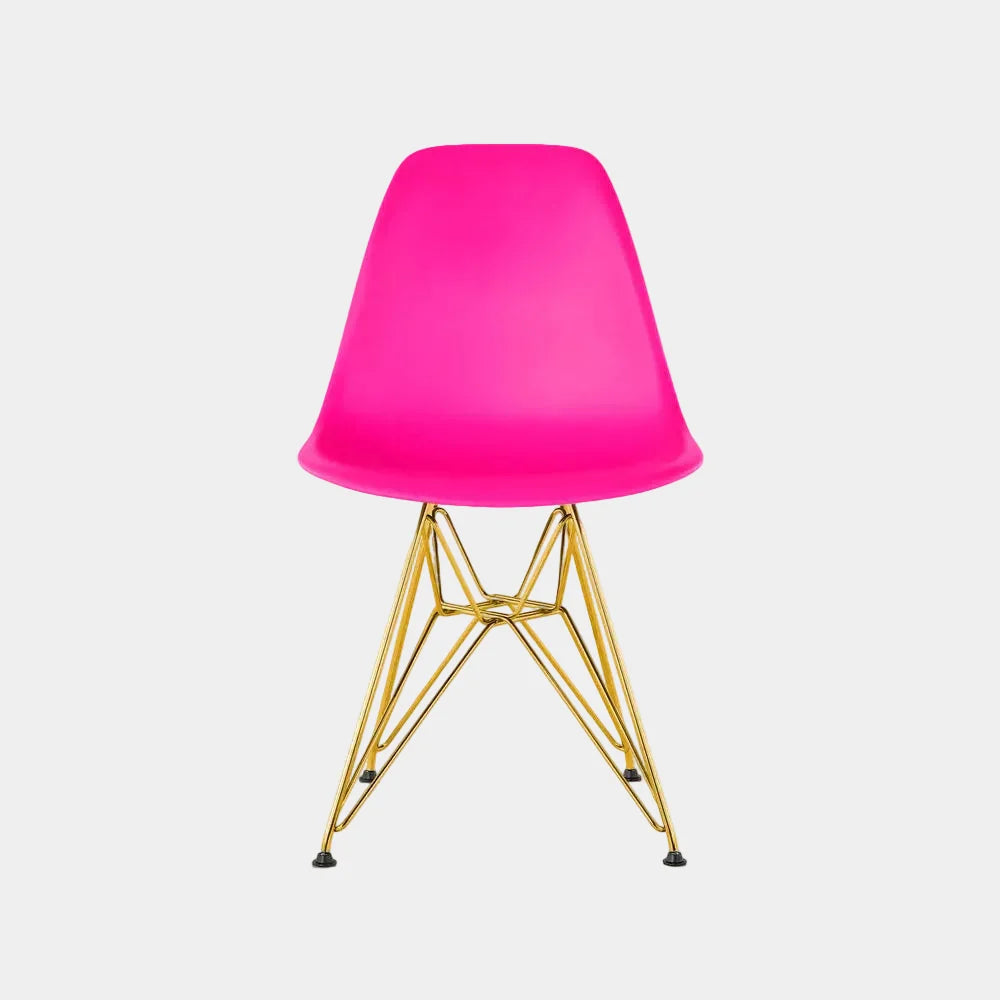 Eames Eiffel Dining Chair (Gold Legs)