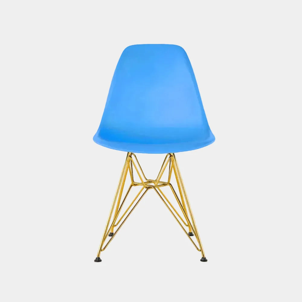 Eames Eiffel Dining Chair (Gold Legs)
