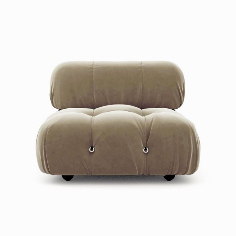 Mario Bellini Velvet Sofa - Middle Module