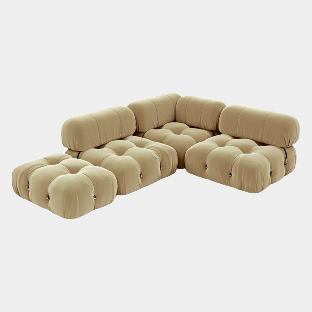 Mario Bellini Velvet Sofa - Middle Module