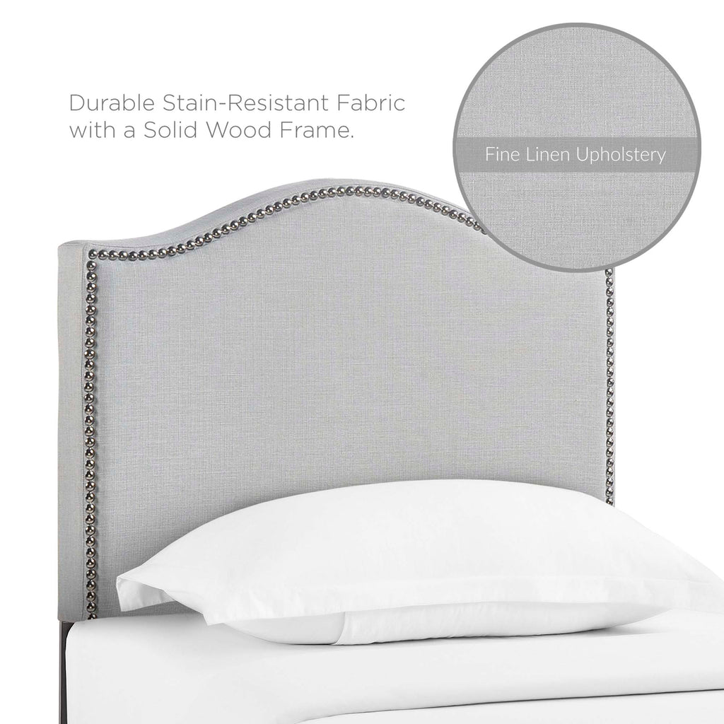 Curl Nailhead Upholstered Headboard