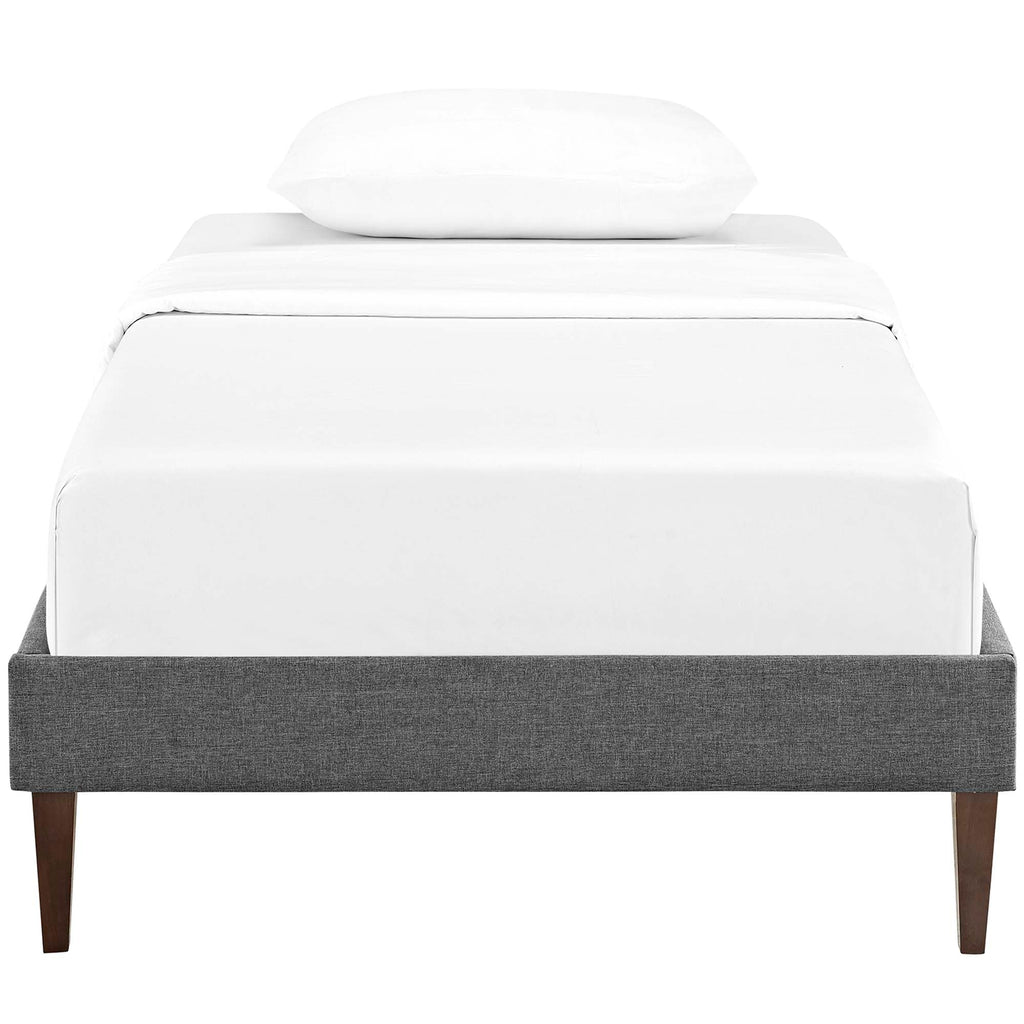 Tessie Fabric Bed Frame with Squared Tapered Legs