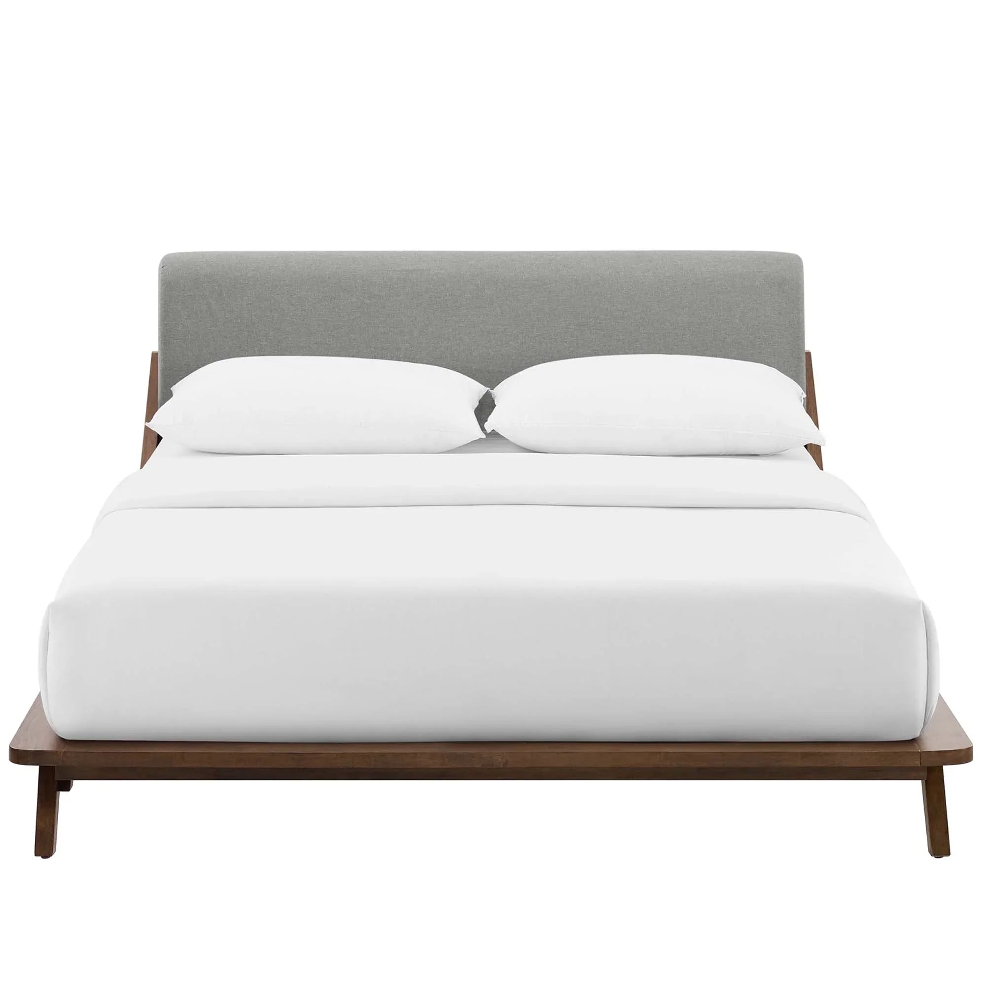 Luella Upholstered Fabric Queen Platform Bed