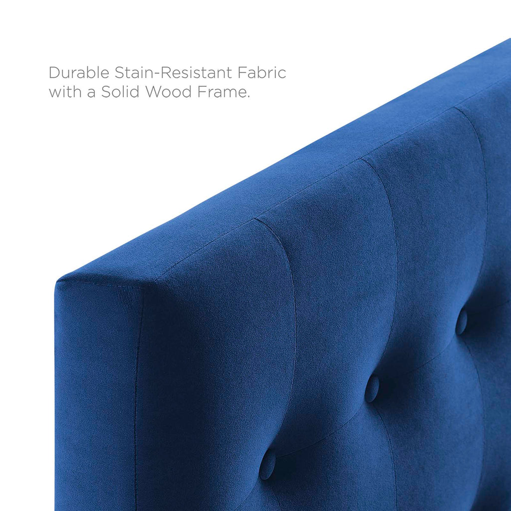 Emily Biscuit Tufted Performance Velvet Headboard