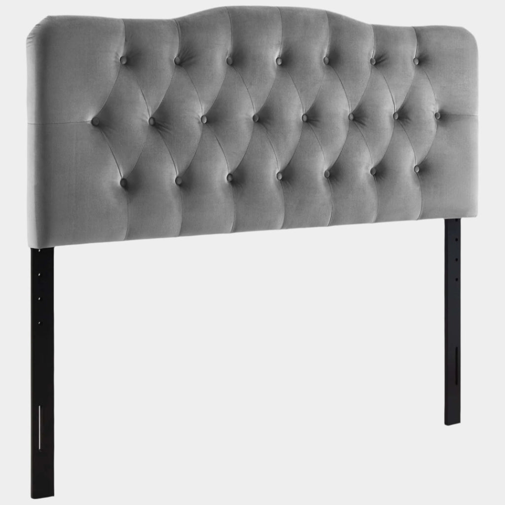 Annabel Diamond Tufted Performance Velvet Headboard