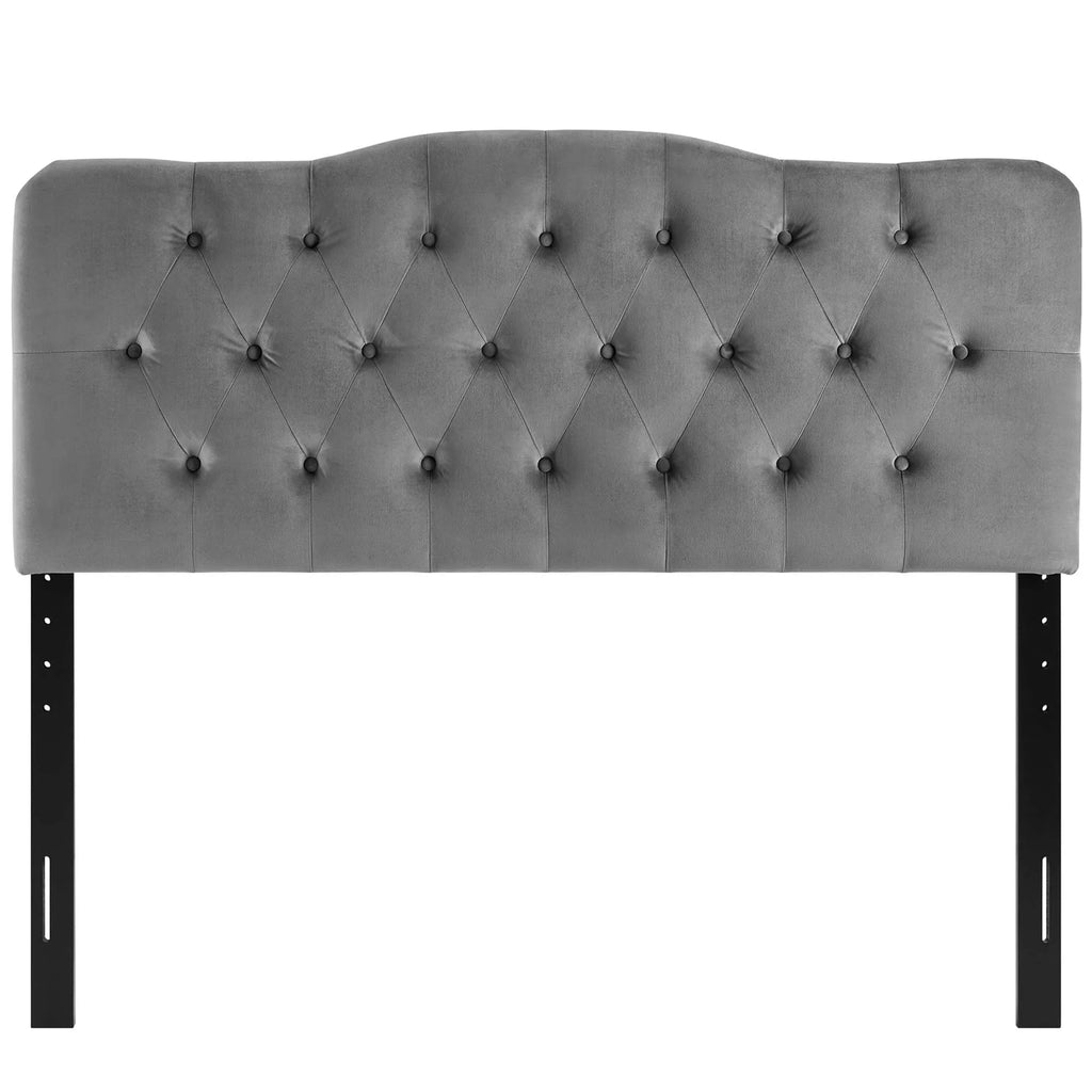 Annabel Diamond Tufted Performance Velvet Headboard