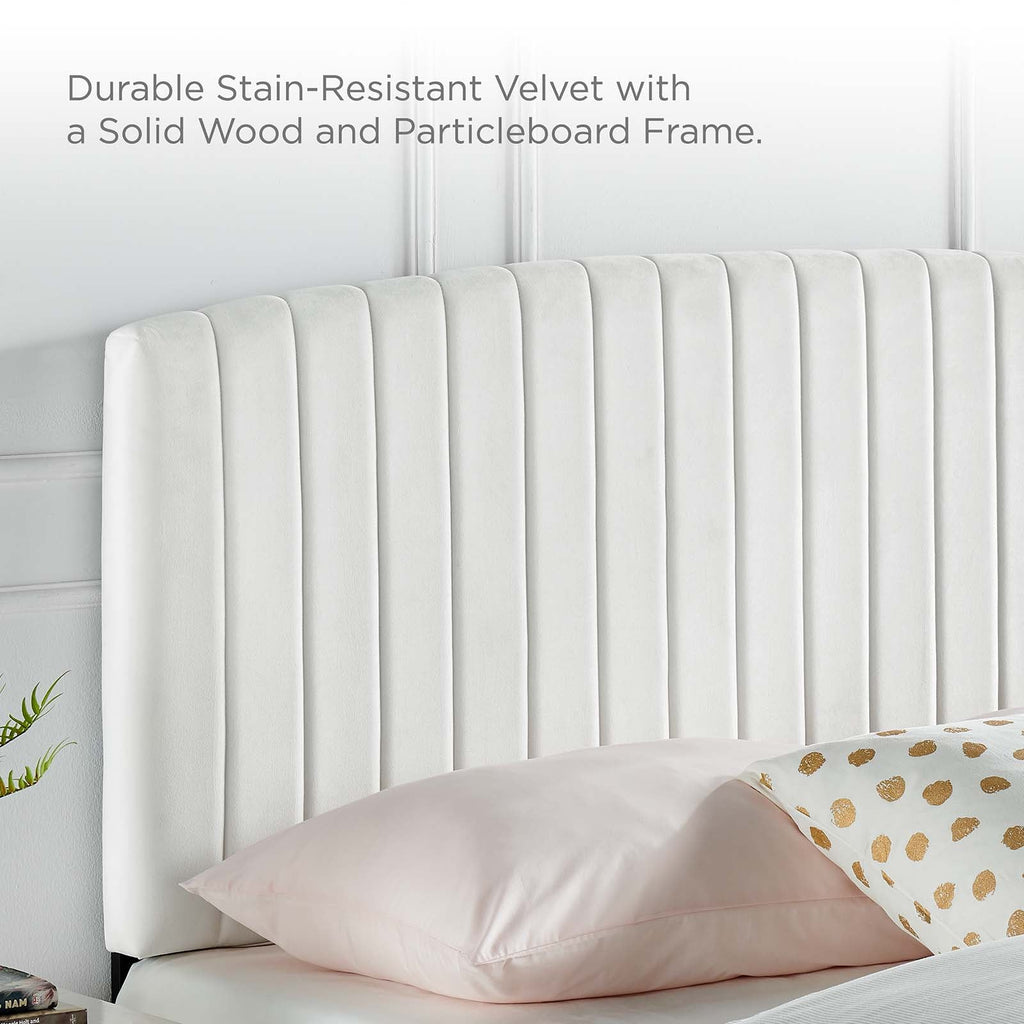 Rebecca Performance Velvet  Headboard