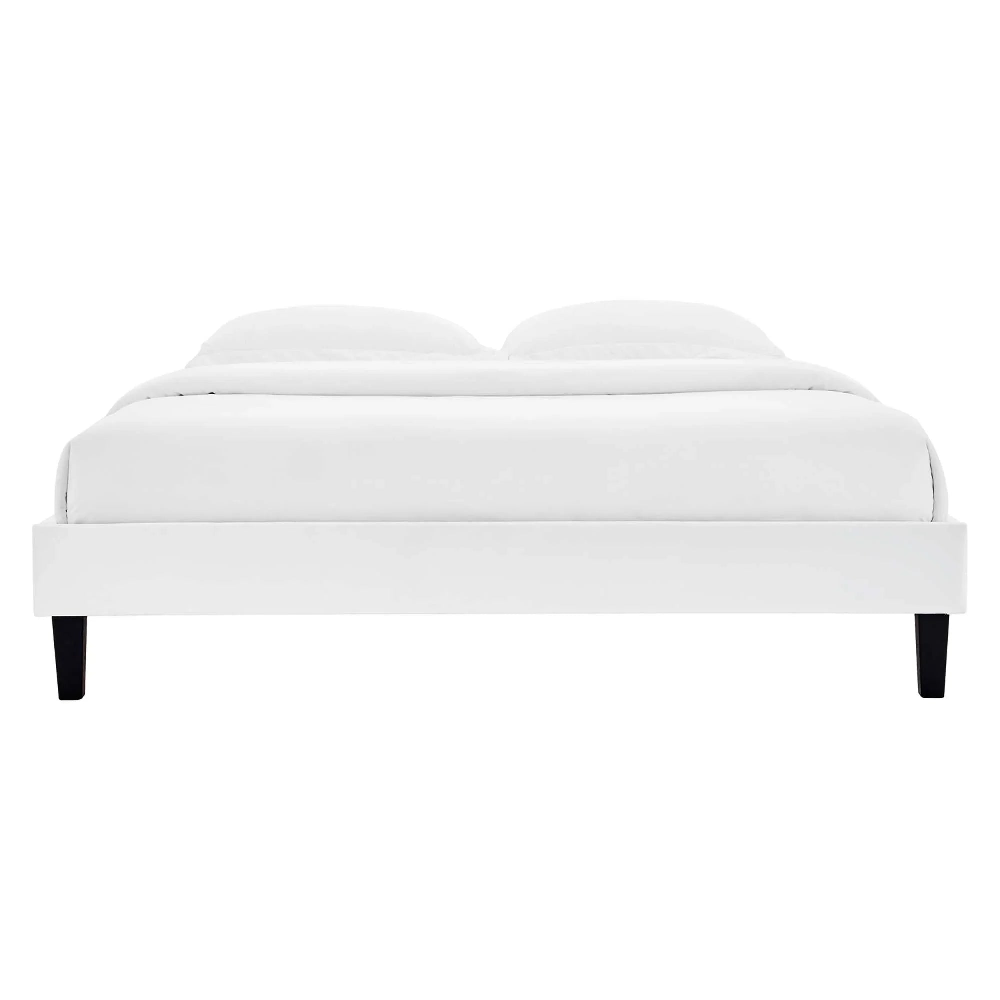 Reign Performance Velvet Platform Bed Frame