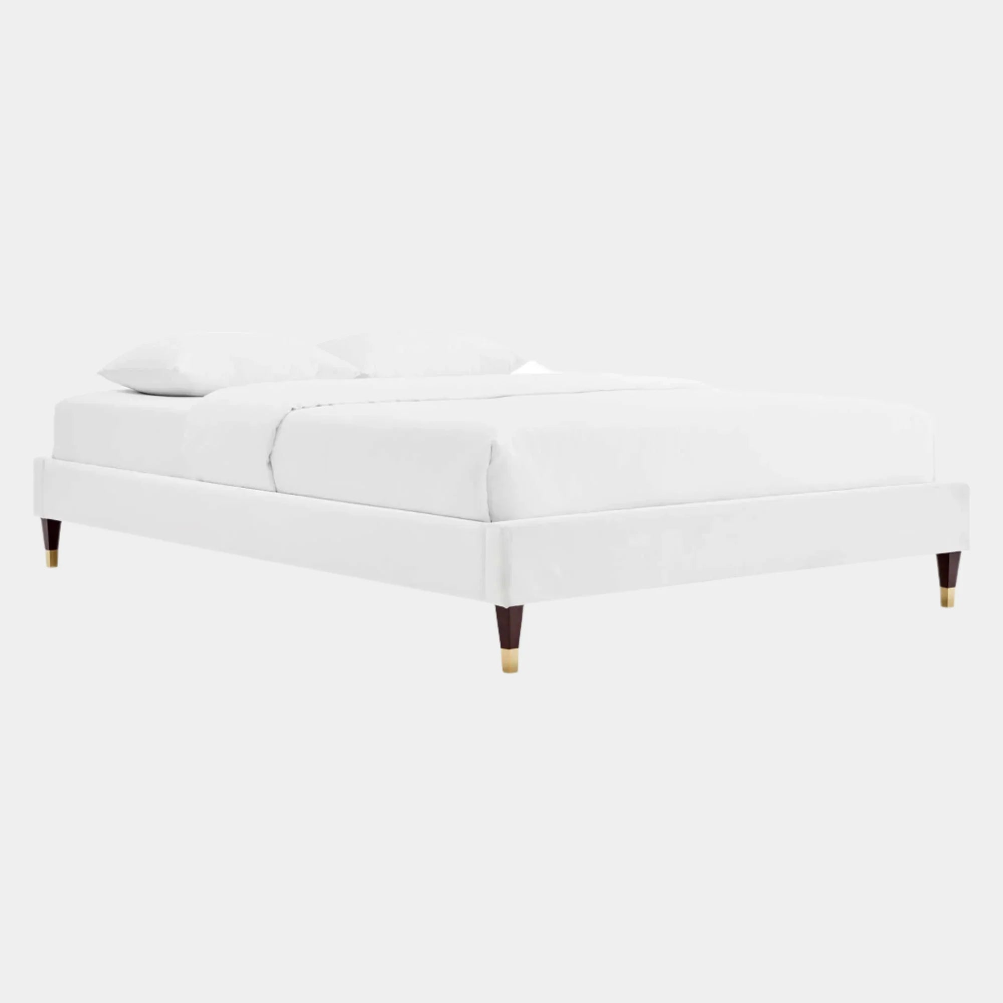 Harlow Performance Velvet Platform Bed Frame