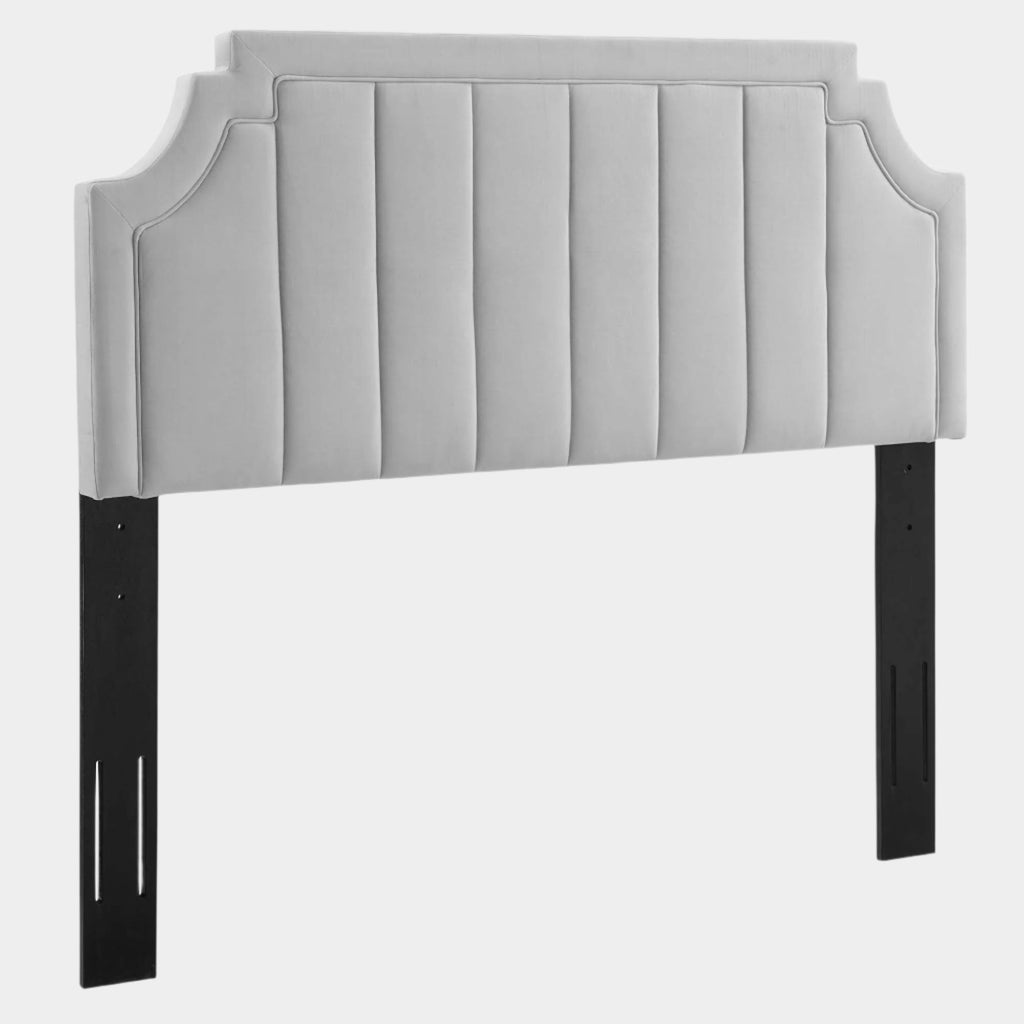 Alyona Channel Tufted Performance Velvet Headboard