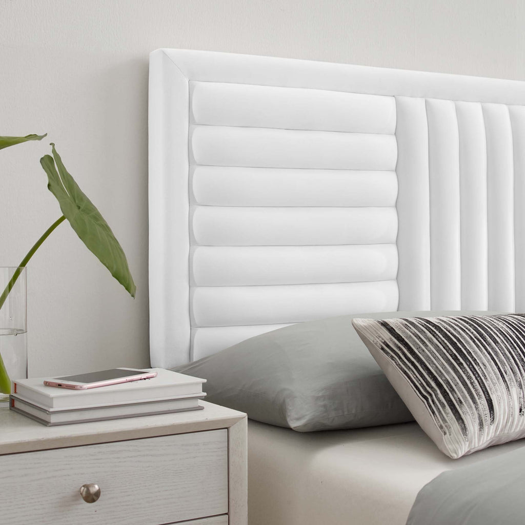 Believe Channel Tufted Performance Velvet Headboard