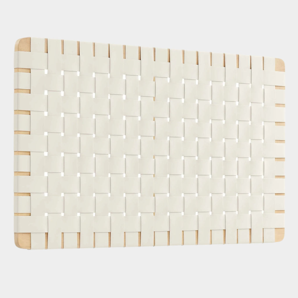 Sparta Weave Wall-Mount Vegan Leather Headboard
