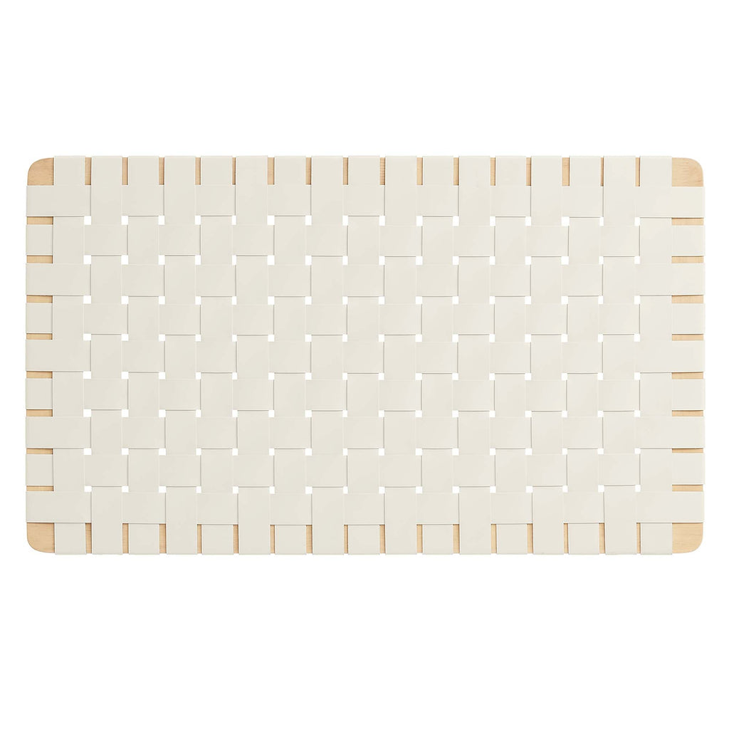 Sparta Weave Wall-Mount Vegan Leather Headboard