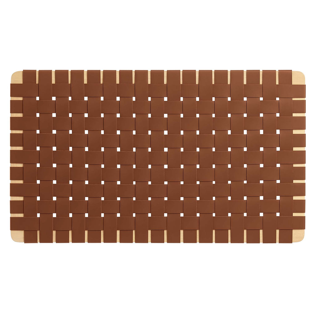 Sparta Weave Wall-Mount Vegan Leather Headboard