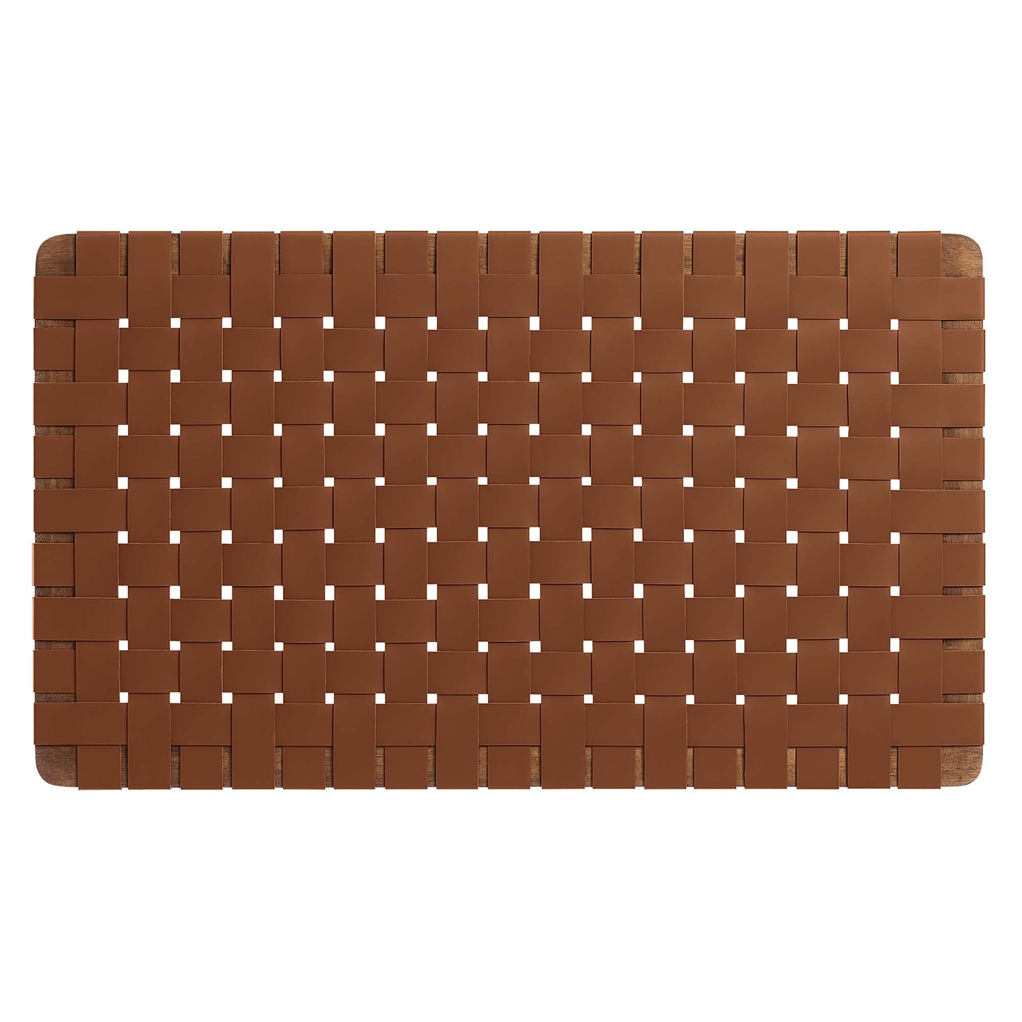 Sparta Weave Wall-Mount Vegan Leather Headboard