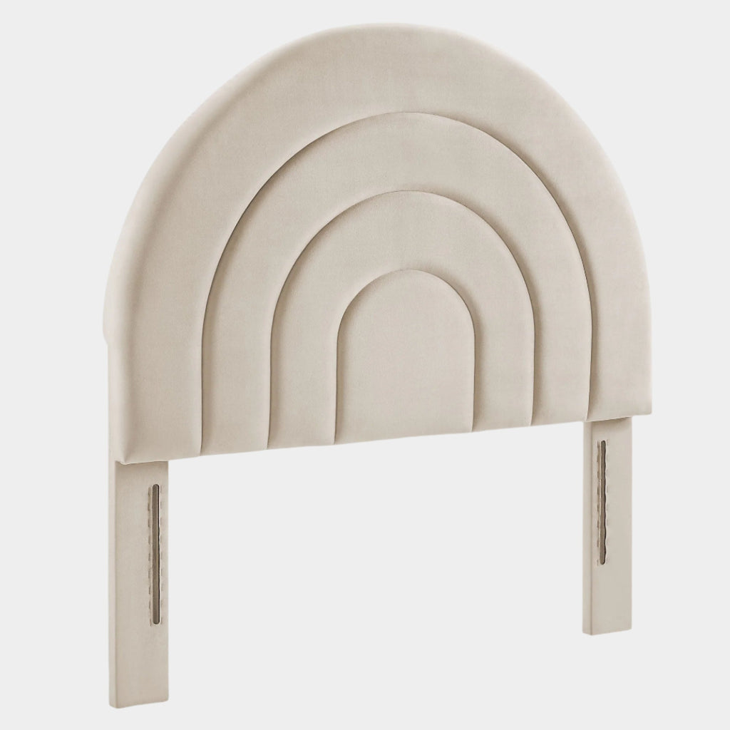 Solana Arched Performance Velvet Headboard