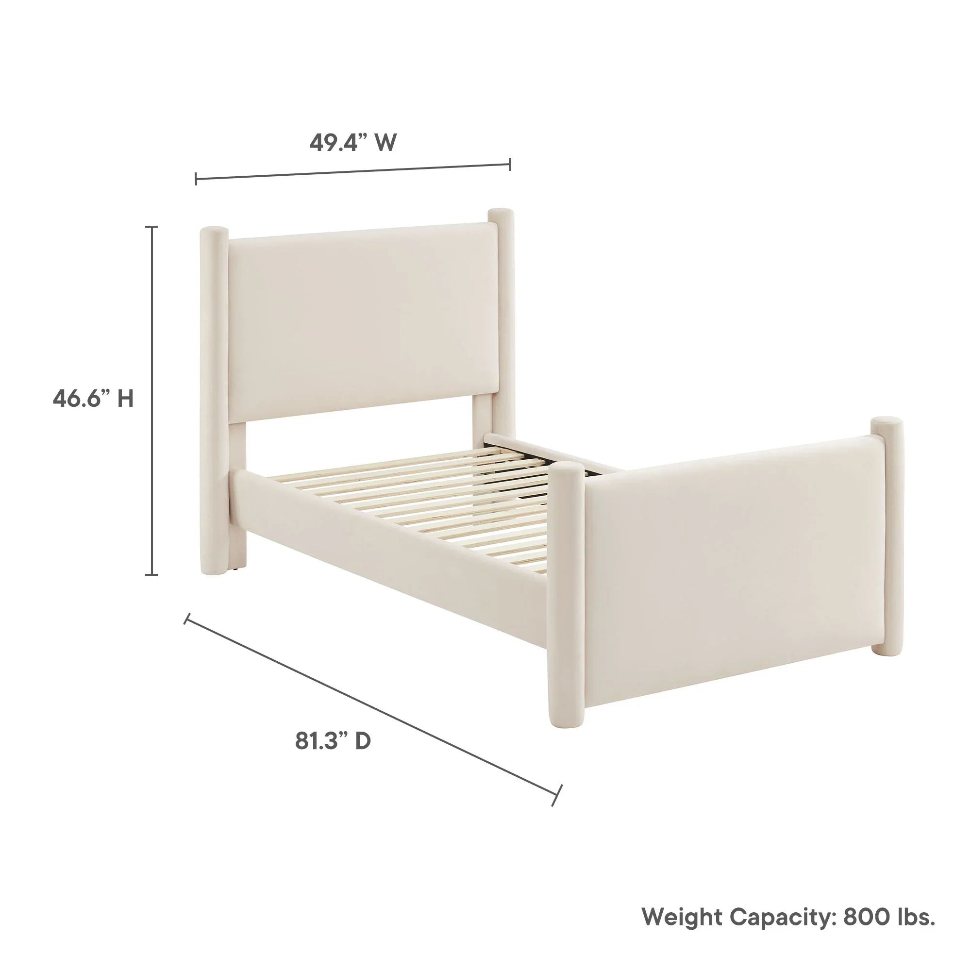Rael Performance Velvet Platform Bed