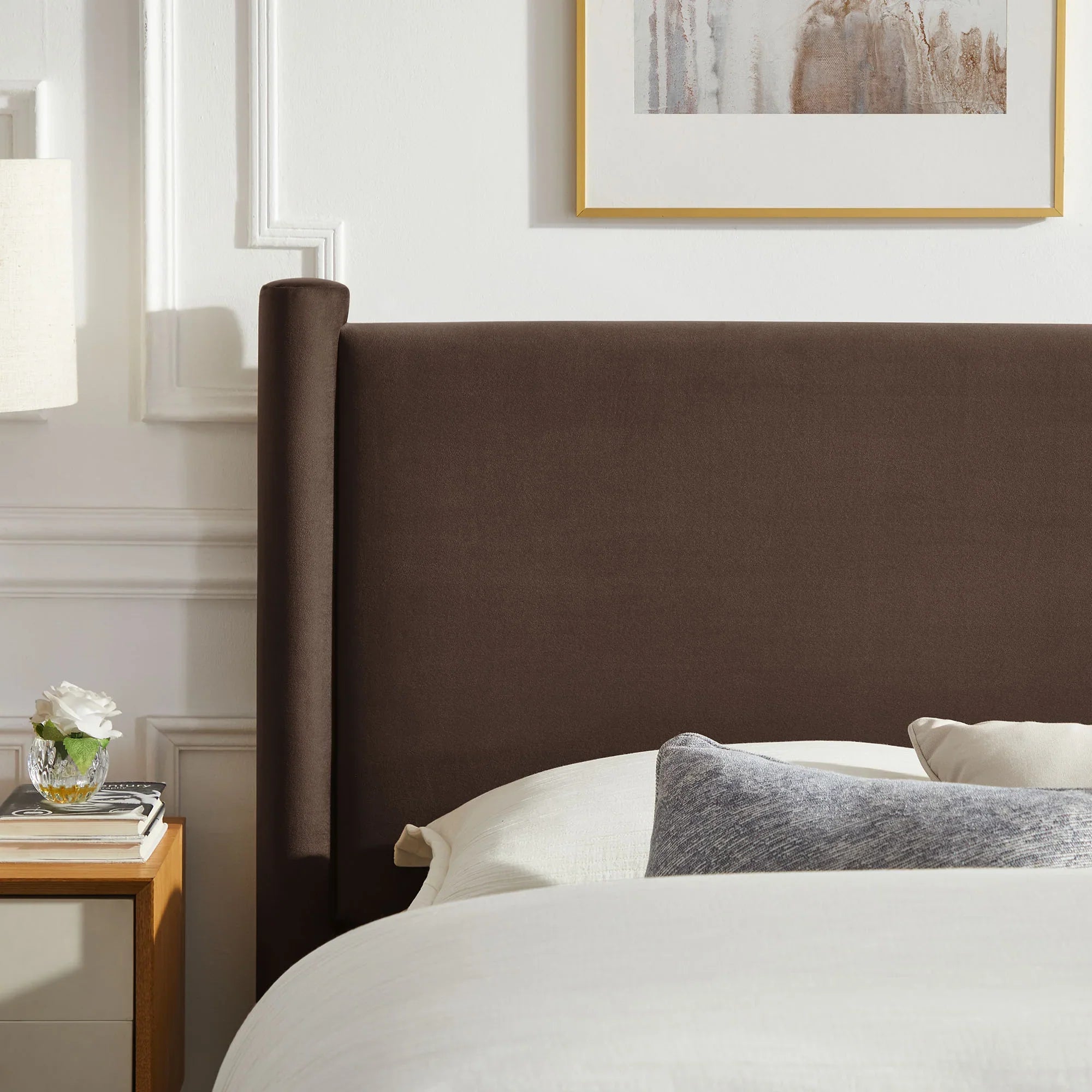 Rael Performance Velvet Platform Bed