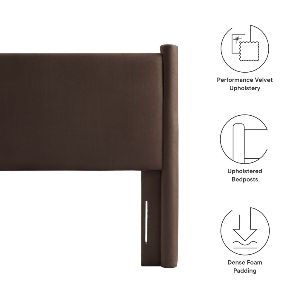 Rael Performance Velvet  Headboard