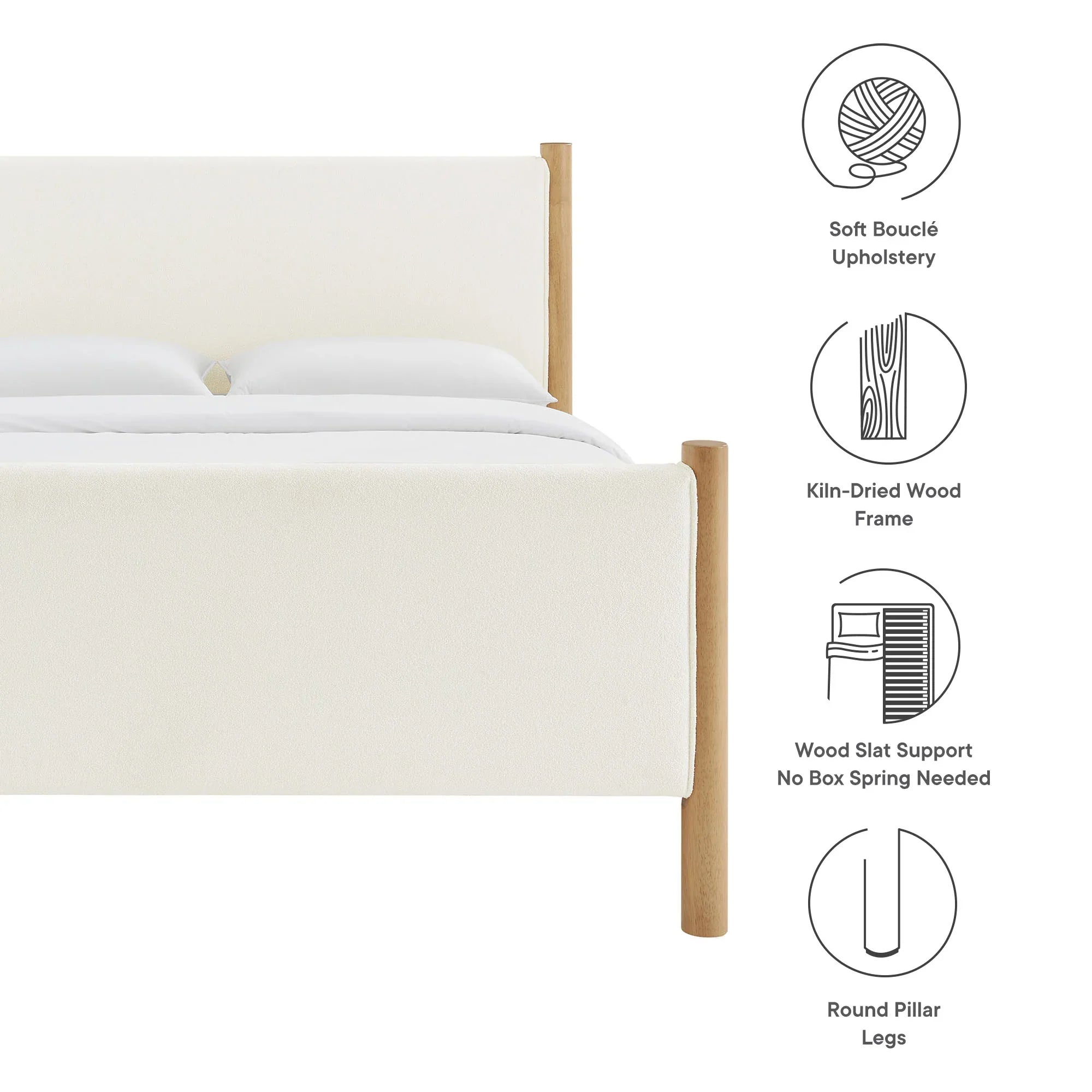 Maven Upholstered Platform Bed