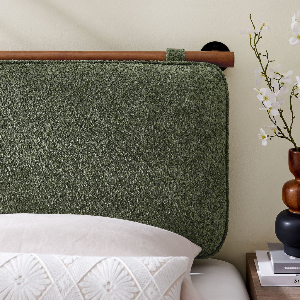 Anela Wall-Mounted Chenille Upholstered Headboard