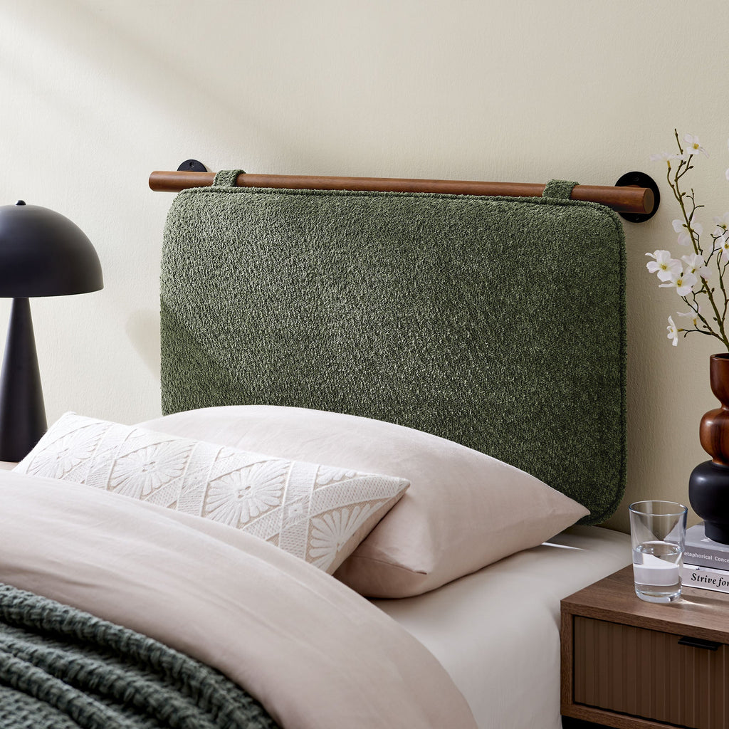 Anela Wall-Mounted Chenille Upholstered Headboard