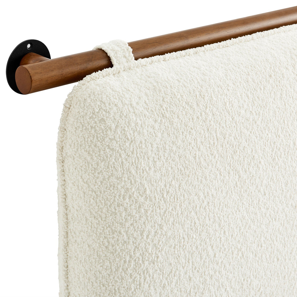 Anela Wall-Mounted Chenille Upholstered Headboard