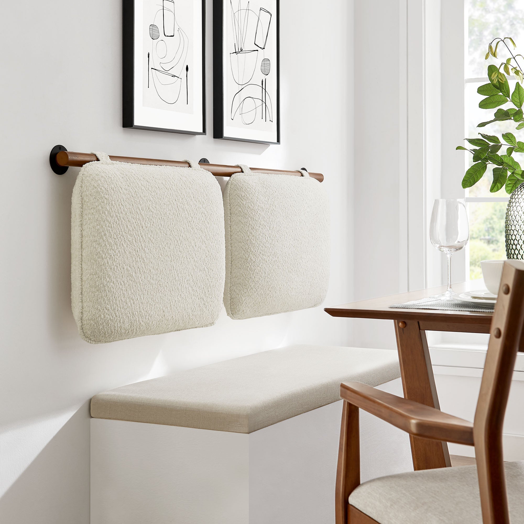 Anela Wall-Mounted Chenille Upholstered Headboard