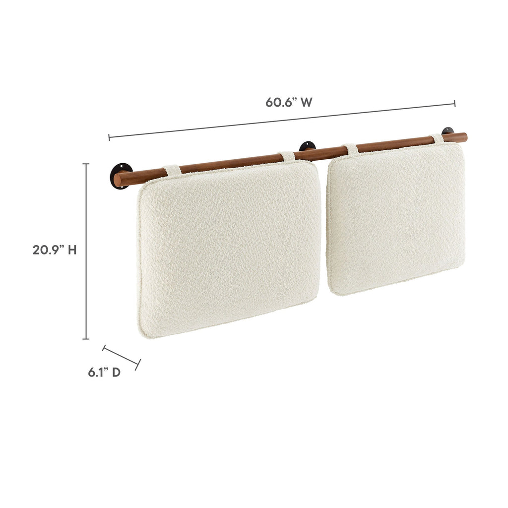 Anela Wall-Mounted Chenille Upholstered Headboard