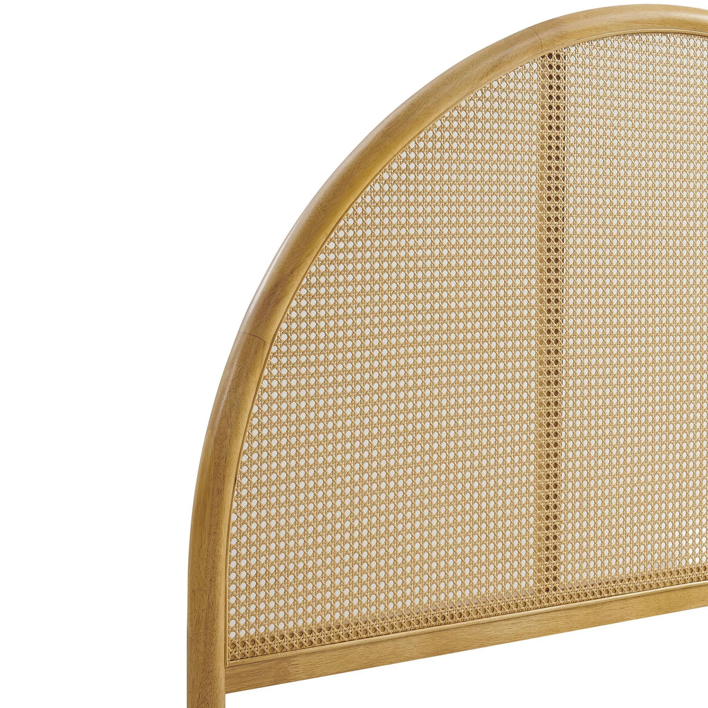 Odette Queen Arched Rattan Cane Platform Bed