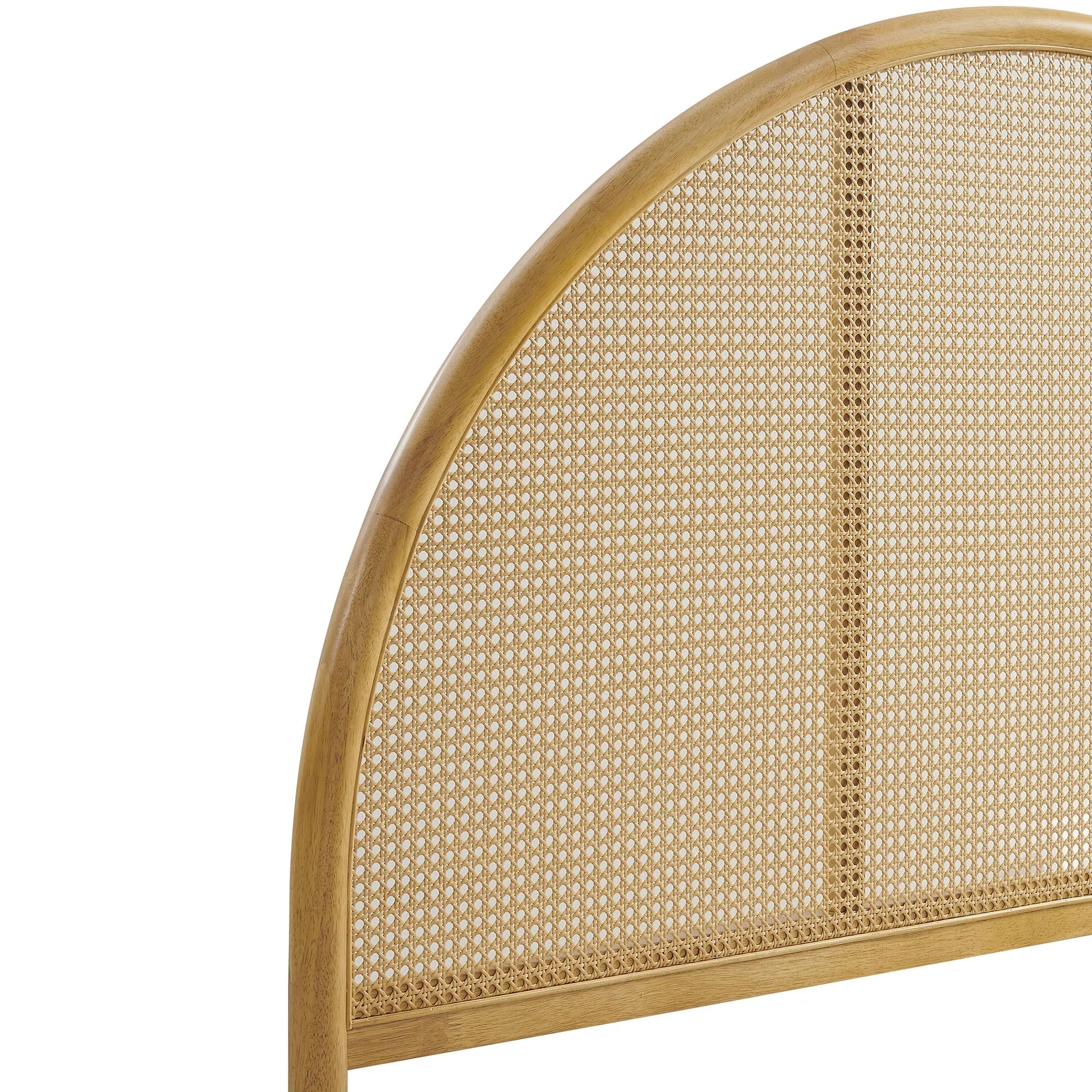 Odette Queen Arched Rattan Cane Platform Bed