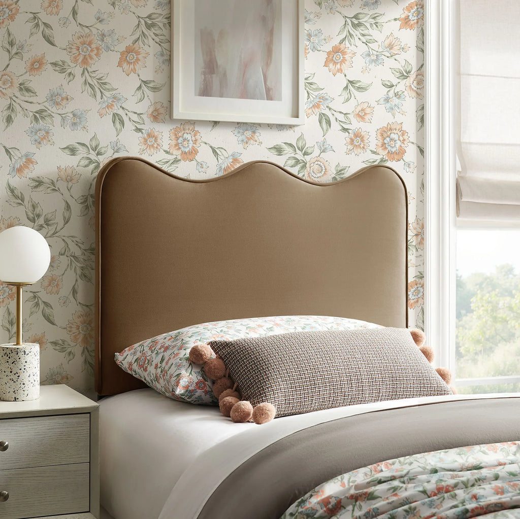 Athena Stain-Resistant Performance Velvet Twin Size Headboard