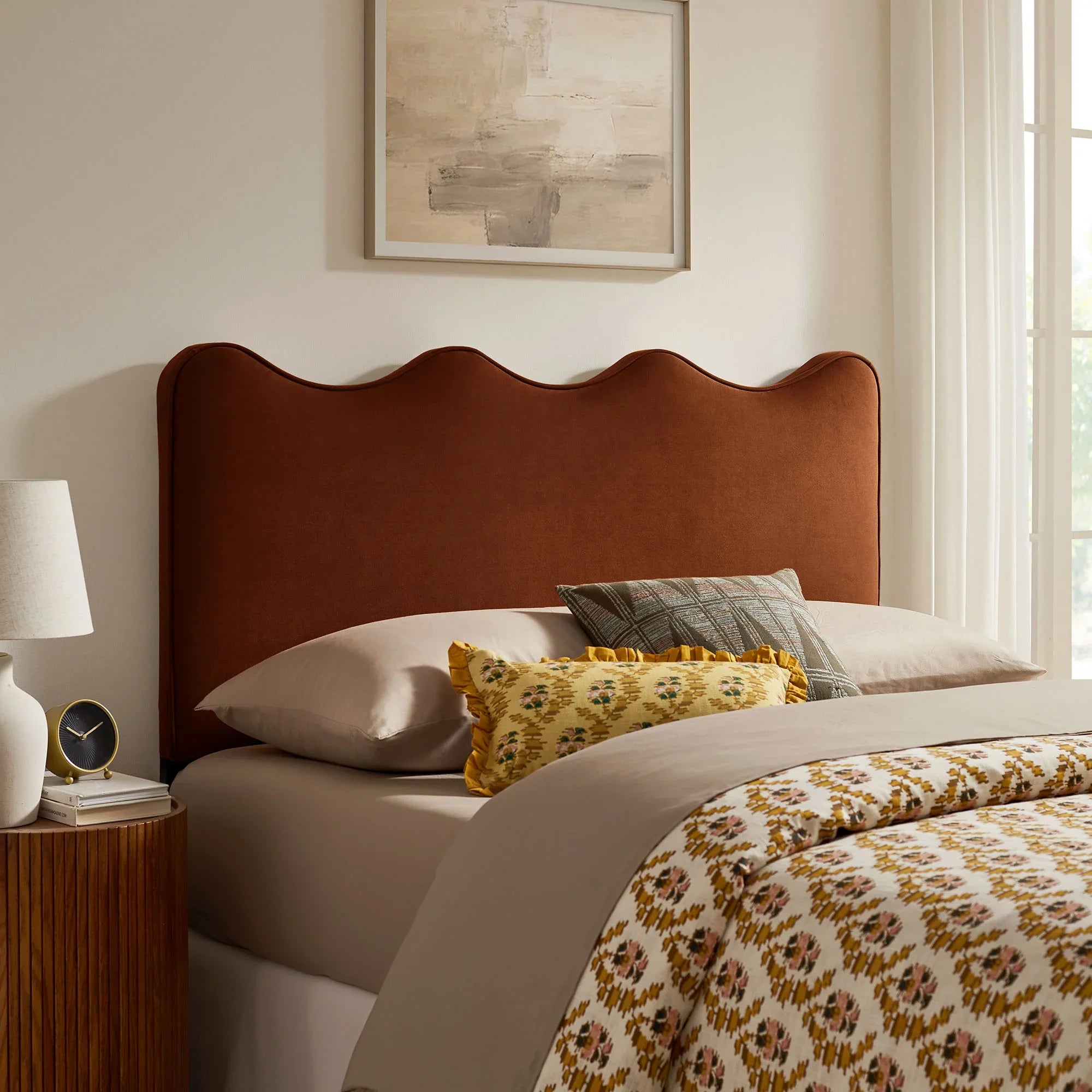 Athena Stain-Resistant Performance Velvet Twin Size Headboard