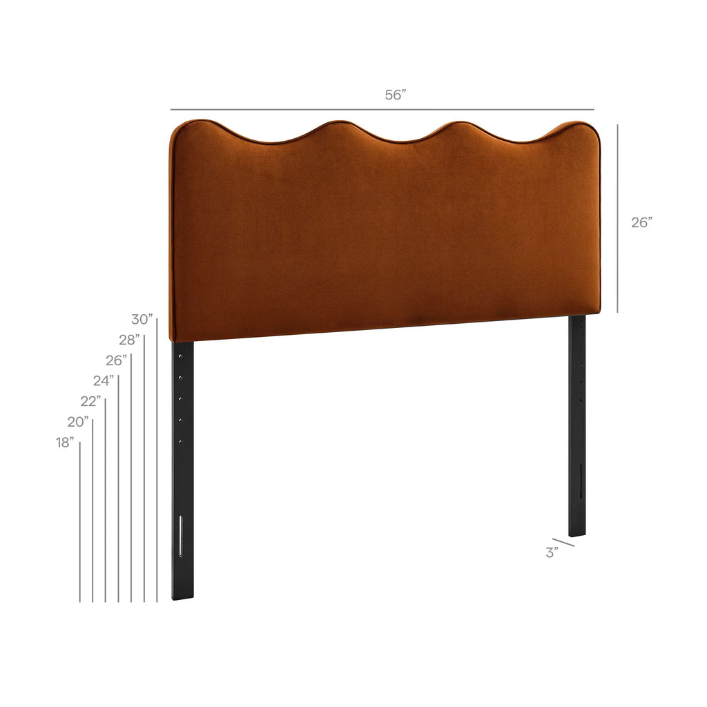 Athena Stain-Resistant Performance Velvet Twin Size Headboard