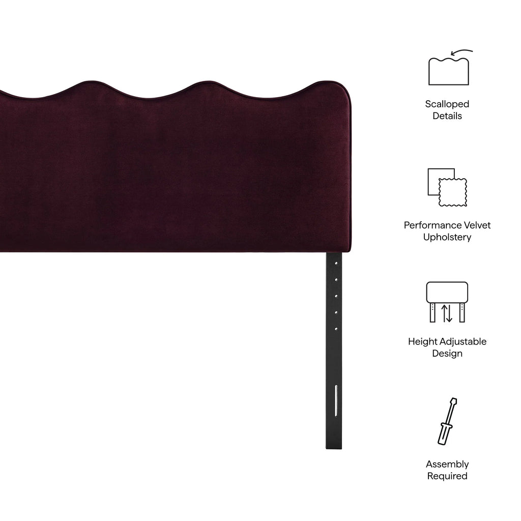Athena Stain-Resistant Performance Velvet Twin Size Headboard