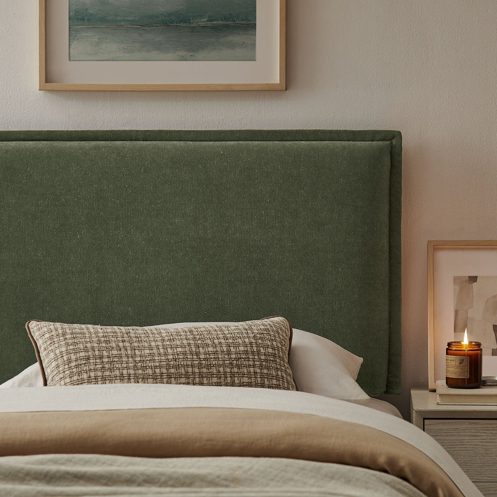 Camille Upholstered Linen Blend Headboard