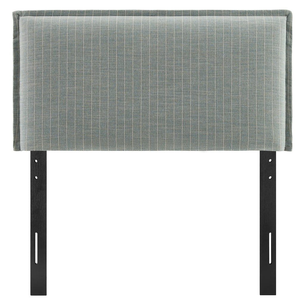 Camille Striped Linen Blend Queen Size Headboard