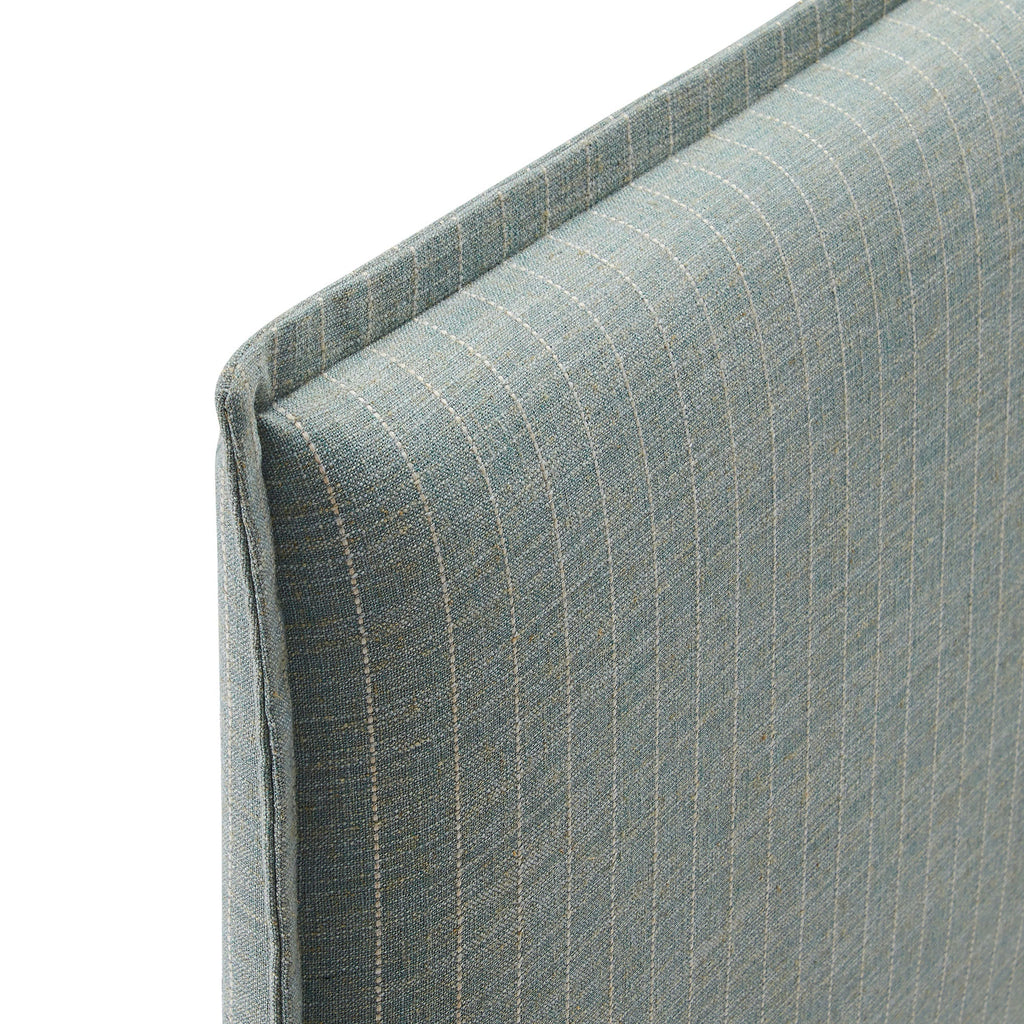 Camille Striped Linen Blend Queen Size Headboard