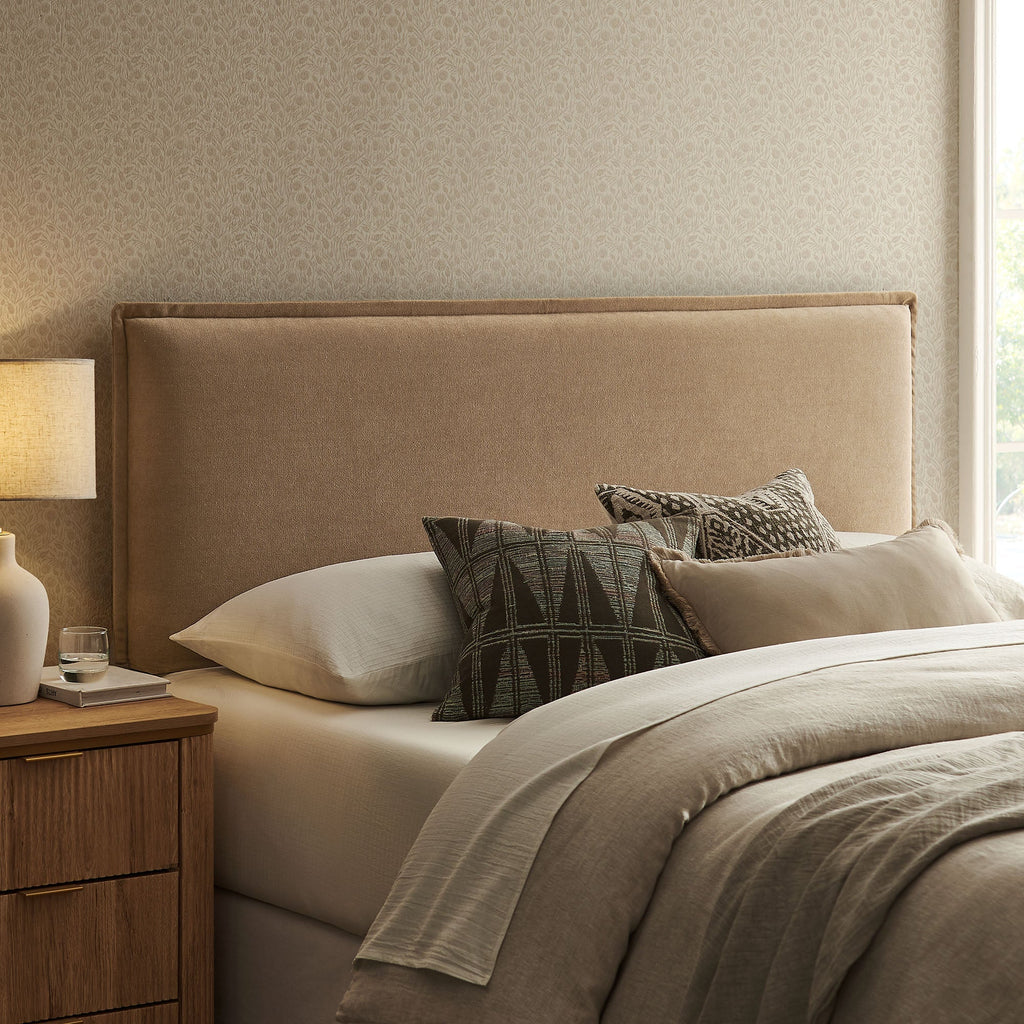 Camille Upholstered Linen Blend Headboard