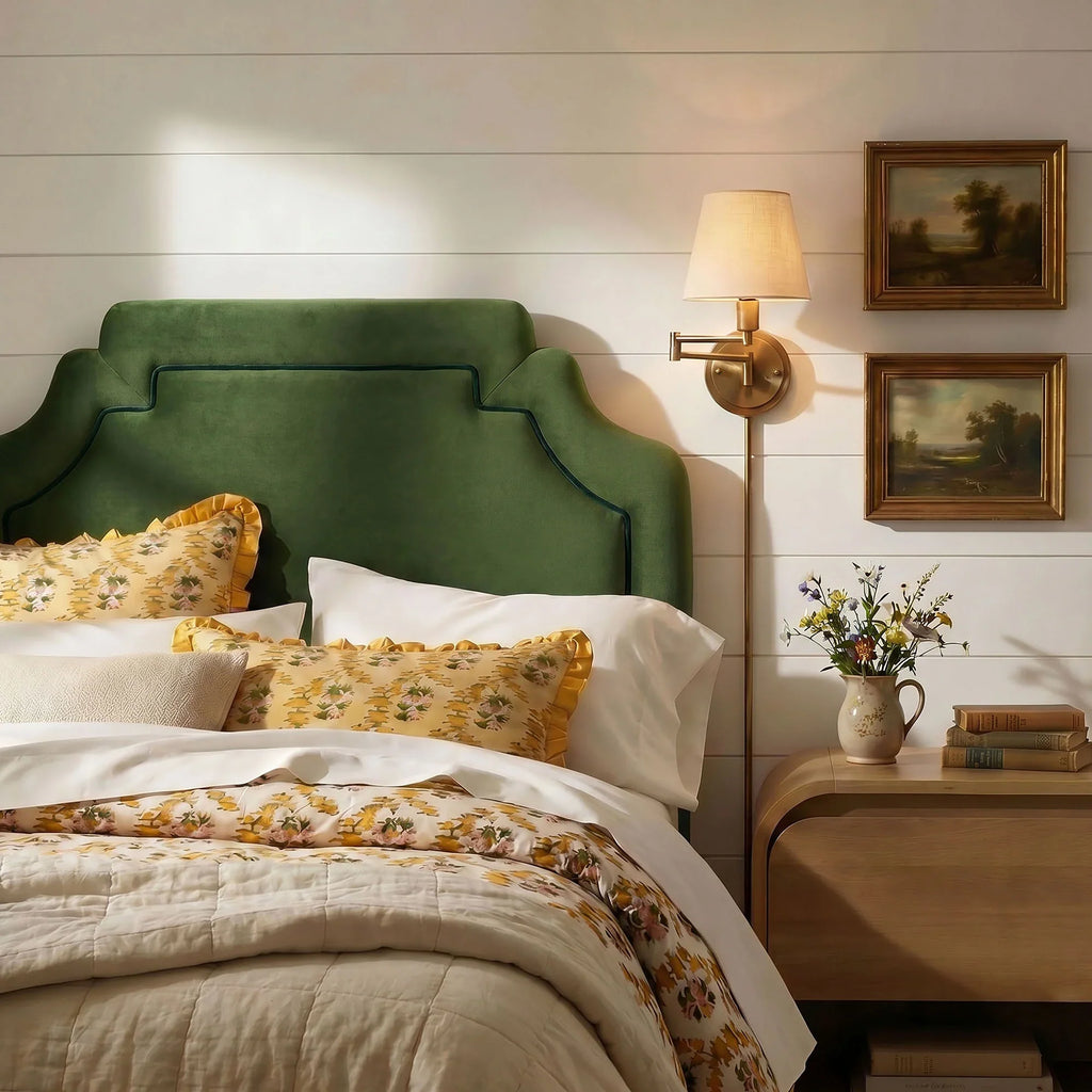 Magnolia Stain-Resistant Performance Velvet Queen Size Headboard