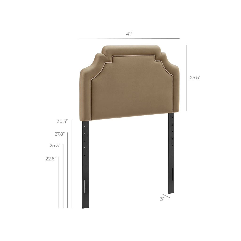 Magnolia Stain-Resistant Performance Velvet Queen Size Headboard