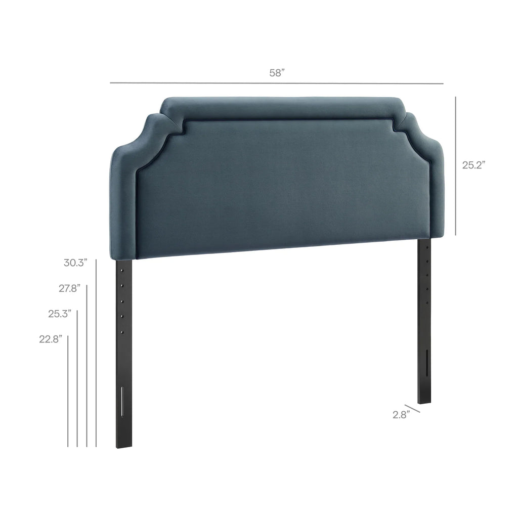 Magnolia Stain-Resistant Performance Velvet Queen Size Headboard